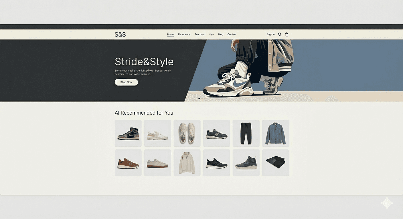 Stride&Style E-commerce Platform screenshot